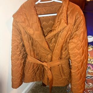 Women's Quilted Jacket in Rust